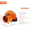 image:imageVEVOR Air Mover Blower Fan 12 Inch 3198CFM 585W with 33ft Flexible Duct Industrial Portable Ventilator BlowerExhaust8in16ft