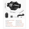 image:imageVEVOR Inline Duct Fan 8Inch 750 CFM with Variable Speed Controller Quiet ACMotor Ventilation Exhaust Fan for Cooling Booster Grow Tents Hydroponics4 Fan  Air Filtration Kit
