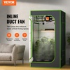 image:imageVEVOR Inline Duct Fan 8Inch 750 CFM with Variable Speed Controller Quiet ACMotor Ventilation Exhaust Fan for Cooling Booster Grow Tents Hydroponics6 Fan  Variable Speed Controller