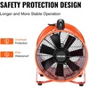 image:imageVEVOR Portable Ventilator with Hose 2 Speed 12 Inch Utility Blower Exhaust Fan with 33ft Flexible Duct 367W 2894CFM High Velocity Industrial Air Mover for Extraction and Ventilation2Speed  Combo 12 Inch Fan and 16ft Hose