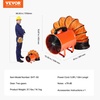 image:imageVEVOR Portable Ventilator with Hose 2 Speed 12 Inch Utility Blower Exhaust Fan with 33ft Flexible Duct 367W 2894CFM High Velocity Industrial Air Mover for Extraction and Ventilation2Speed  Combo 12 Inch Fan and 33ft Hose
