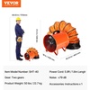 image:imageVEVOR Portable Ventilator with Hose 2 Speed 12 Inch Utility Blower Exhaust Fan with 33ft Flexible Duct 367W 2894CFM High Velocity Industrial Air Mover for Extraction and Ventilation16 Inch 2Speed Utility Blower w 164ft Hose