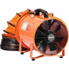 image:imageVEVOR Portable Ventilator with Hose 2 Speed 12 Inch Utility Blower Exhaust Fan with 33ft Flexible Duct 367W 2894CFM High Velocity Industrial Air Mover for Extraction and Ventilation2Speed  Combo 12 Inch Fan and 33ft Hose