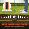 image:imageVEVOR Underground Cable Locator 3 FT Max Detection Depth Wire Tracer Break Detector Finder with Earphone 1000 FT MaxDetection Length Cable Tester for Pet Fence Buried Sprinkler Valve Irrigation