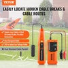 image:imageVEVOR Underground Cable Locator 3 FT Max Detection Depth Wire Tracer Break Detector Finder with Earphone 1000 FT MaxDetection Length Cable Tester for Pet Fence Buried Sprinkler Valve Irrigation