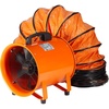 image:imageVEVOR Air Mover Blower Fan 12 Inch 3198CFM 585W with 33ft Flexible Duct Industrial Portable Ventilator BlowerExhaust12in16ft