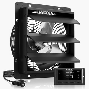 image:imageVEVOR 10 inch Exhaust Fan Wall Mounted Attic Fan with Variable Speed Temperature amp Humidity Controller 1000 CFM Automatic Shutter2025VBlk