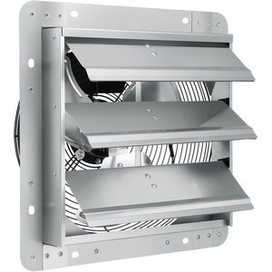 image:imageVEVOR 12 Shutter Exhaust Fan Highspeed 1000 CFM Aluminum Wall Mount Attic Fan with ACmotor Ventilation and Cooling for Greenhouses Garages Sheds Shops FCC12 Inch