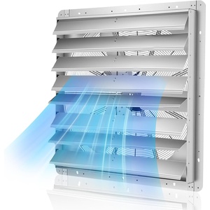 image:imageVEVOR 12 Shutter Exhaust Fan Highspeed 1000 CFM Aluminum Wall Mount Attic Fan with ACmotor Ventilation and Cooling for Greenhouses Garages Sheds Shops FCC36 Inch