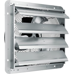 image:imageVEVOR 12 Shutter Exhaust Fan Highspeed 1000 CFM Aluminum Wall Mount Attic Fan with ACmotor Ventilation and Cooling for Greenhouses Garages Sheds Shops FCC16 Inch