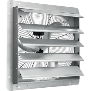 image:imageVEVOR 12 Shutter Exhaust Fan Highspeed 1000 CFM Aluminum Wall Mount Attic Fan with ACmotor Ventilation and Cooling for Greenhouses Garages Sheds Shops FCC24 Inch
