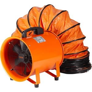 image:imageVEVOR Air Mover Blower Fan 12 Inch 3198CFM 585W with 33ft Flexible Duct Industrial Portable Ventilator BlowerExhaust12in33ft