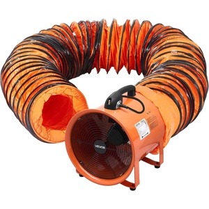 image:imageVEVOR Portable Ventilator with Hose 2 Speed 12 Inch Utility Blower Exhaust Fan with 33ft Flexible Duct 367W 2894CFM High Velocity Industrial Air Mover for Extraction and Ventilation16 Inch 2Speed Utility Blower w 164ft Hose