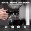 image:imageVEVOR 12 Cups Commercial Drip Coffee Maker Coffee Maker Machine with 3 Glass Carafes and 3 Warmer Plates Stainless Steel Pour Over Coffee Brewer with Auto Water Intake for Restaurant Office Cafe3 Warmer Plates  Auto Water Intake Yes