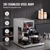 image:imageVEVOR 12 Cups Commercial Drip Coffee Maker Coffee Maker Machine with 3 Glass Carafes and 3 Warmer Plates Stainless Steel Pour Over Coffee Brewer with Auto Water Intake for Restaurant Office Cafe3 Warmer Plates  Auto Water Intake Yes