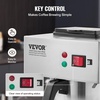image:imageVEVOR 12 Cups Commercial Drip Coffee Maker Coffee Maker Machine with 3 Glass Carafes and 3 Warmer Plates Stainless Steel Pour Over Coffee Brewer with Auto Water Intake for Restaurant Office Cafe3 Warmer Plates  Auto Water Intake No