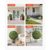 image:imageVEVOR 2 Pcs 20 Artificial Plant Topiary Ball Faux Boxwood Balls with 2 LED Light String AllYear Green Faux Plant Decorative Balls for Backyard BalconyGarden Wedding and Home Dcor23inchball