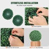 image:imageVEVOR 2 Pcs 20 Artificial Plant Topiary Ball Faux Boxwood Balls with 2 LED Light String AllYear Green Faux Plant Decorative Balls for Backyard BalconyGarden Wedding and Home Dcor16 Inchball