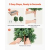 image:imageVEVOR 2 Pcs 20 Artificial Plant Topiary Ball Faux Boxwood Balls with 2 LED Light String AllYear Green Faux Plant Decorative Balls for Backyard BalconyGarden Wedding and Home Dcor27 Inchground Spike