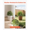 image:imageVEVOR 2 Pcs 20 Artificial Plant Topiary Ball Faux Boxwood Balls with 2 LED Light String AllYear Green Faux Plant Decorative Balls for Backyard BalconyGarden Wedding and Home Dcor16 Inchground Spike