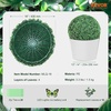 image:imageVEVOR 2 Pcs 20 Artificial Plant Topiary Ball Faux Boxwood Balls with 2 LED Light String AllYear Green Faux Plant Decorative Balls for Backyard BalconyGarden Wedding and Home Dcor16 Inchball
