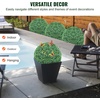 image:imageVEVOR 2 Pcs 20 Artificial Plant Topiary Ball Faux Boxwood Balls with 2 LED Light String AllYear Green Faux Plant Decorative Balls for Backyard BalconyGarden Wedding and Home Dcor16 Inchball