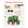 image:imageVEVOR 2 Pcs 20 Artificial Plant Topiary Ball Faux Boxwood Balls with 2 LED Light String AllYear Green Faux Plant Decorative Balls for Backyard BalconyGarden Wedding and Home Dcor22 Inchground Spike