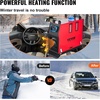 image:imageVEVOR 8KW Diesel Heater All in One DC1224V Fast Heating Diesel Air Heater with Remote Control and Color Digital Display Low Noise Voice Announcement for RV Truck Camper Van Boat and TrailerBlackRed