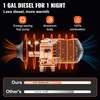 image:imageVEVOR 8KW Diesel Heater All in One DC1224V Fast Heating Diesel Air Heater with Remote Control and Color Digital Display Low Noise Voice Announcement for RV Truck Camper Van Boat and TrailerBlackRed