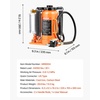 image:imageVEVOR Air Hydraulic Bottle Jack 20 Ton40000 LBS All Welded Bottle Jack 104197 inch Lifting Range Manual Handle and Air Pump for Car Pickup Truck RV Auto Repair Industrial Engineering20T Pneumatic Type