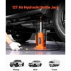 image:imageVEVOR Air Hydraulic Bottle Jack 20 Ton40000 LBS All Welded Bottle Jack 104197 inch Lifting Range Manual Handle and Air Pump for Car Pickup Truck RV Auto Repair Industrial Engineering12T Pneumatic Type
