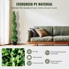 image:imageVEVOR Artificial Boxwood Spiral Topiary Trees 3ft Tall 2 Pieces Faux Plant Outdoor AllYear Green Fake Plant with Replaceable Leaves for DecorativeIndoorPorchGarden4ft