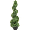 image:imageVEVOR Artificial Boxwood Spiral Topiary Trees 3ft Tall 2 Pieces Faux Plant Outdoor AllYear Green Fake Plant with Replaceable Leaves for DecorativeIndoorPorchGarden3ft