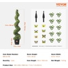 image:imageVEVOR Artificial Boxwood Spiral Topiary Trees 3ft Tall 2 Pieces Faux Plant Outdoor AllYear Green Fake Plant with Replaceable Leaves for DecorativeIndoorPorchGarden5ft