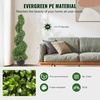 image:imageVEVOR Artificial Boxwood Spiral Topiary Trees 3ft Tall 2 Pieces Faux Plant Outdoor AllYear Green Fake Plant with Replaceable Leaves for DecorativeIndoorPorchGarden3ft