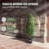image:imageVEVOR Artificial Boxwood Topiary Tree 48 inch Tall 2 Pieces Triple BallShaped Faux Topiary Tree Green Faux Plant with Replaceable Leaves amp Pot for Decorative IndoorOutdoorHomeOfficeTowershaped