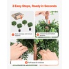 image:imageVEVOR Artificial Boxwood Topiary Tree 48 inch Tall 2 Pieces Triple BallShaped Faux Topiary Tree Green Faux Plant with Replaceable Leaves amp Pot for Decorative IndoorOutdoorHomeOfficeDouble Ball New