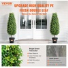 image:imageVEVOR Artificial Boxwood Topiary Tree 48 inch Tall 2 Pieces Triple BallShaped Faux Topiary Tree Green Faux Plant with Replaceable Leaves amp Pot for Decorative IndoorOutdoorHomeOfficeTowershaped