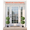 image:imageVEVOR Artificial Boxwood Topiary Tree 48 inch Tall 2 Pieces Triple BallShaped Faux Topiary Tree Green Faux Plant with Replaceable Leaves amp Pot for Decorative IndoorOutdoorHomeOfficeDouble Ball New