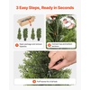 image:imageVEVOR Artificial Topiary Cedar Tree 48 inch Tall 2 Pieces with Extra Leaves amp Pot Faux Evergreen Fake Pine Cypress Trees Plant UV Rated Artificial Greenery Set for Home Decor IndoorOutdoor5FT