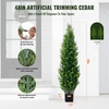 image:imageVEVOR Artificial Topiary Cedar Tree 48 inch Tall 2 Pieces with Extra Leaves amp Pot Faux Evergreen Fake Pine Cypress Trees Plant UV Rated Artificial Greenery Set for Home Decor IndoorOutdoor4ft