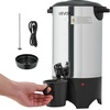 image:imageVEVOR Commercial Coffee Urn 100 Cup 15 L Hot Beverage Dispenser with Dripless Faucet QuickBrewing Stainless Steel Large Commercial Coffee Maker for Catering Business Party Church amp Restaurant40Cup