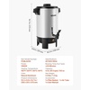 image:imageVEVOR Commercial Coffee Urn 100 Cup 15 L Hot Beverage Dispenser with Dripless Faucet QuickBrewing Stainless Steel Large Commercial Coffee Maker for Catering Business Party Church amp Restaurant30Cups