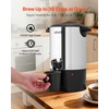 image:imageVEVOR Commercial Coffee Urn 100 Cup 15 L Hot Beverage Dispenser with Dripless Faucet QuickBrewing Stainless Steel Large Commercial Coffee Maker for Catering Business Party Church amp Restaurant30Cup