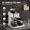 image:imageVEVOR Commercial Drip Coffee Maker 24 Cups CoffeeMaker Machine with 4 Glass Carafes and 4 Decanter Warmer Plates Stainless Steel DualHead Coffee Brewer for Restaurant Office Coffee Shop amp Home4 Warmer Plates