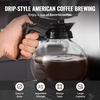 image:imageVEVOR Commercial Drip Coffee Maker 24 Cups CoffeeMaker Machine with 4 Glass Carafes and 4 Decanter Warmer Plates Stainless Steel DualHead Coffee Brewer for Restaurant Office Coffee Shop amp Home4 Warmer Plates