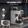 image:imageVEVOR Commercial Drip Coffee Maker 24 Cups CoffeeMaker Machine with 4 Glass Carafes and 4 Decanter Warmer Plates Stainless Steel DualHead Coffee Brewer for Restaurant Office Coffee Shop amp Home2 Warmer Plates