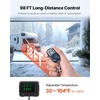 image:imageVEVOR Diesel Heater 12V Allinone Diesel Air Heater with Remote Control and LCD Display 5L Fuel Tank Fast Heating Portable Diesel Parking Heater for RV Truck 8KW Upgrade  APP Control Orange8KWRed