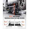image:imageVEVOR Portable Car Lift 4400 lbs Capacity Heavy Duty Steel Quick Lift with 23 Max Height Adjustable Width and Wheels Manual Lifting for Cars Compact SUVs Mini Trucks Home Garage or Shop Use7000LBSUpgrade Electric Pneumatic Pump
