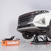 image:imageVEVOR Portable Car Lift 4400 lbs Capacity Heavy Duty Steel Quick Lift with 23 Max Height Adjustable Width and Wheels Manual Lifting for Cars Compact SUVs Mini Trucks Home Garage or Shop Use5000LBSUpgrade Electric Pneumatic Pump